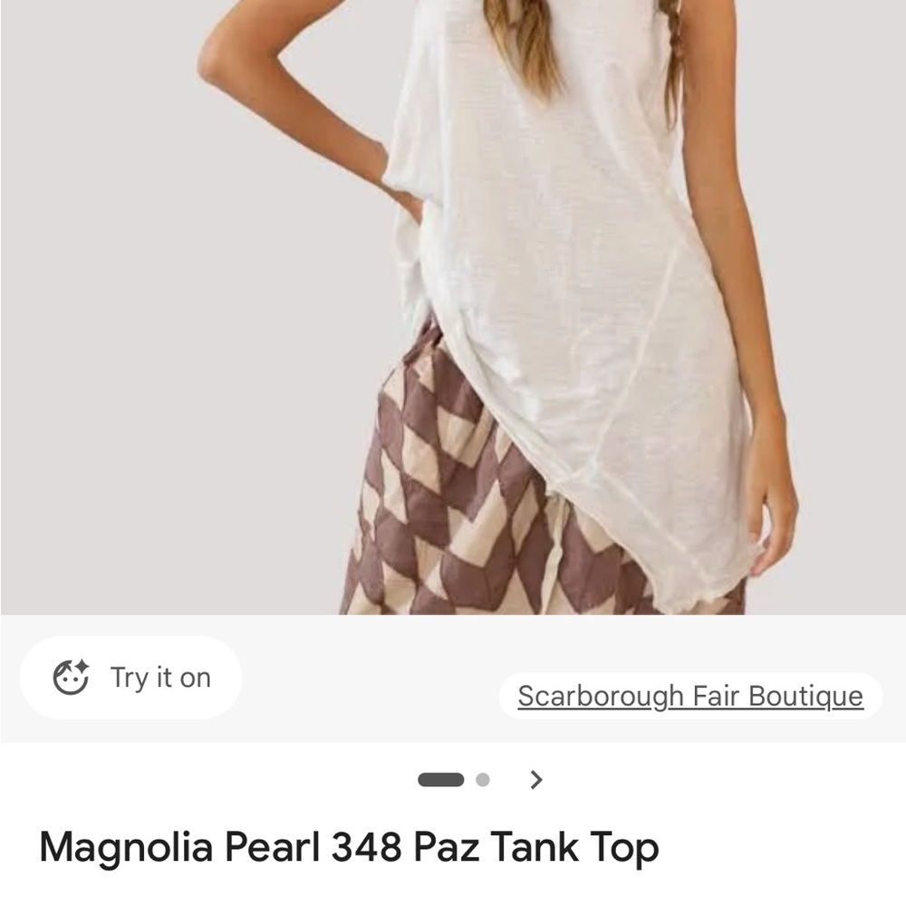 Magnolia Pearl Cream Paz Tank Top